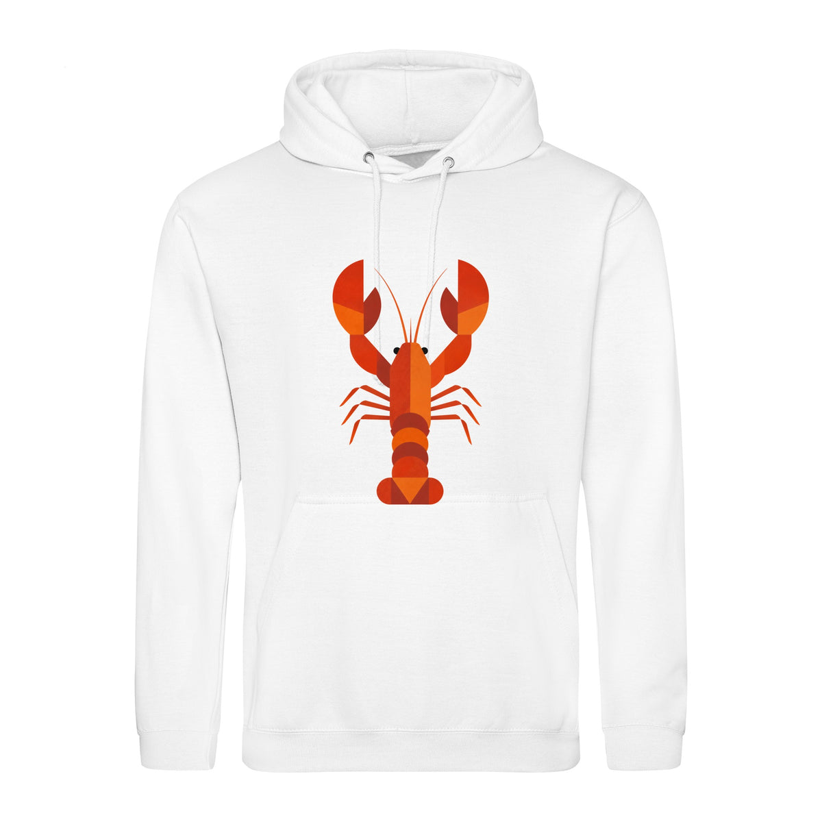 Scarlet Lobster Adult Hoodie - Prism Kingdom Arctic White colour variant image