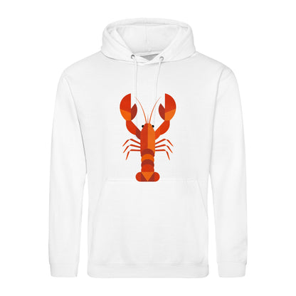 Scarlet Lobster Adult Hoodie - Prism Kingdom Arctic White colour variant image