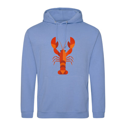 Scarlet Lobster Adult Hoodie - Prism Kingdom Cornflower Blue colour variant image