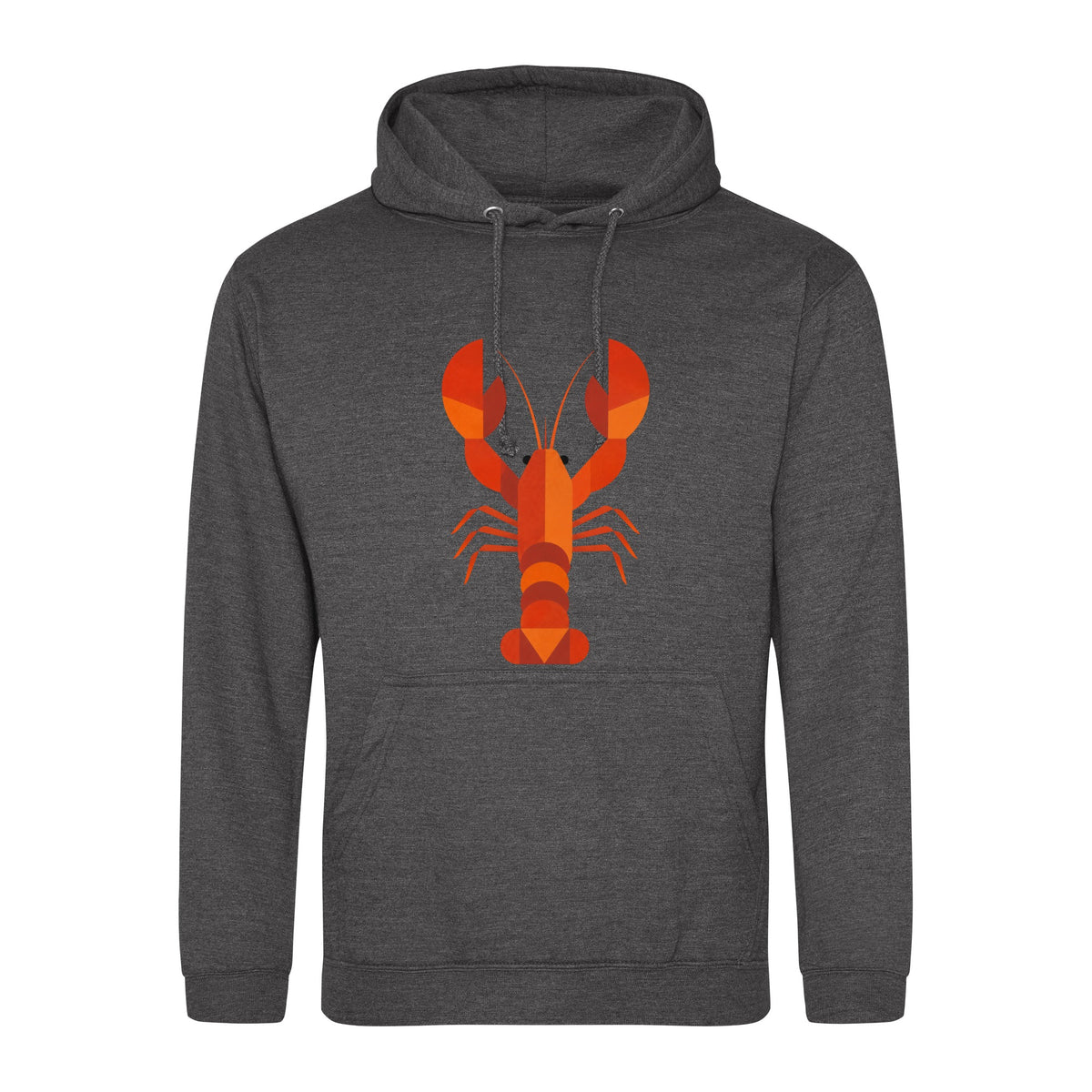 Scarlet Lobster Adult Hoodie - Prism Kingdom Charcoal colour variant image