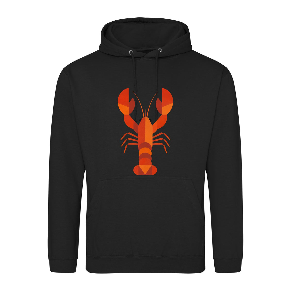 Scarlet Lobster Adult Hoodie - Prism Kingdom Deep Black colour variant image