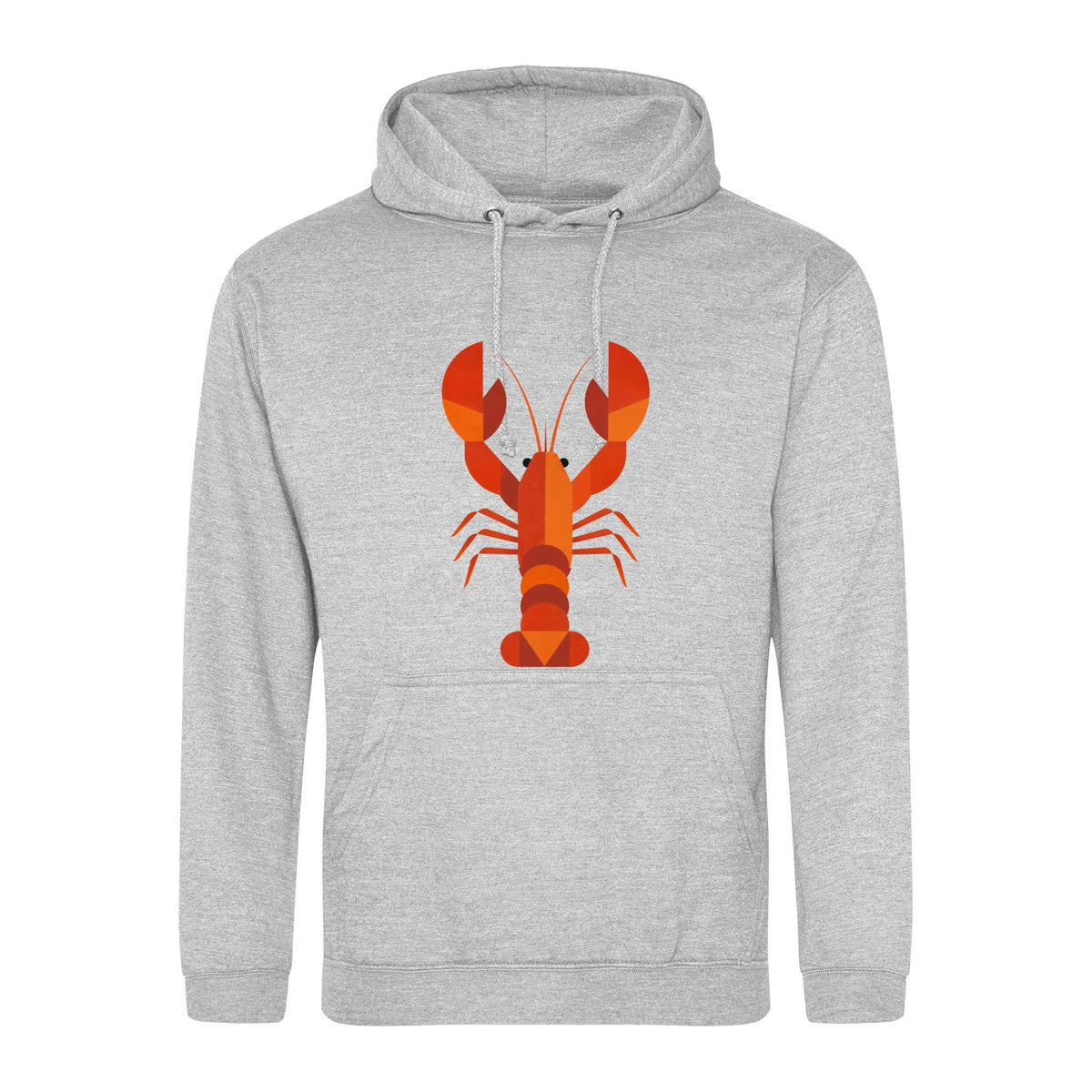 Scarlet Lobster Adult Hoodie - Prism Kingdom Heather Grey colour variant image