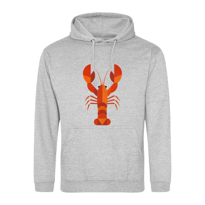 Scarlet Lobster Adult Hoodie - Prism Kingdom Heather Grey colour variant image