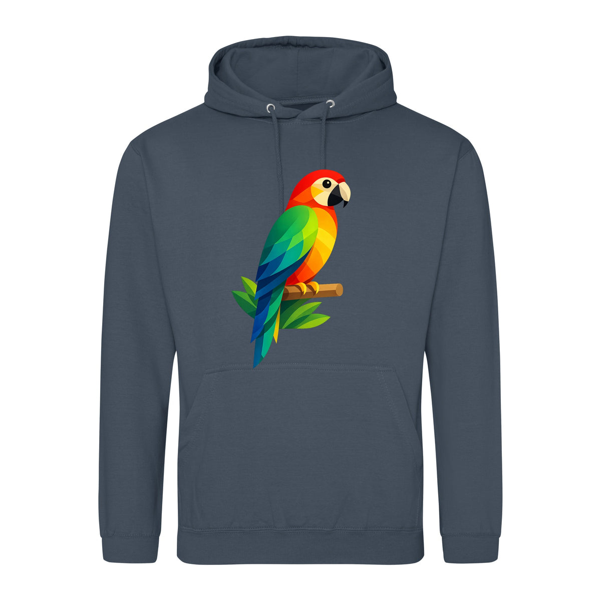 Radiant Macaw Adult Hoodie - Prism Kingdom Airforce Blue colour variant image