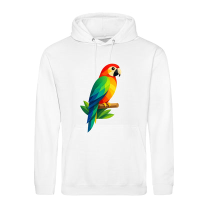 Radiant Macaw Adult Hoodie - Prism Kingdom Arctic White colour variant image