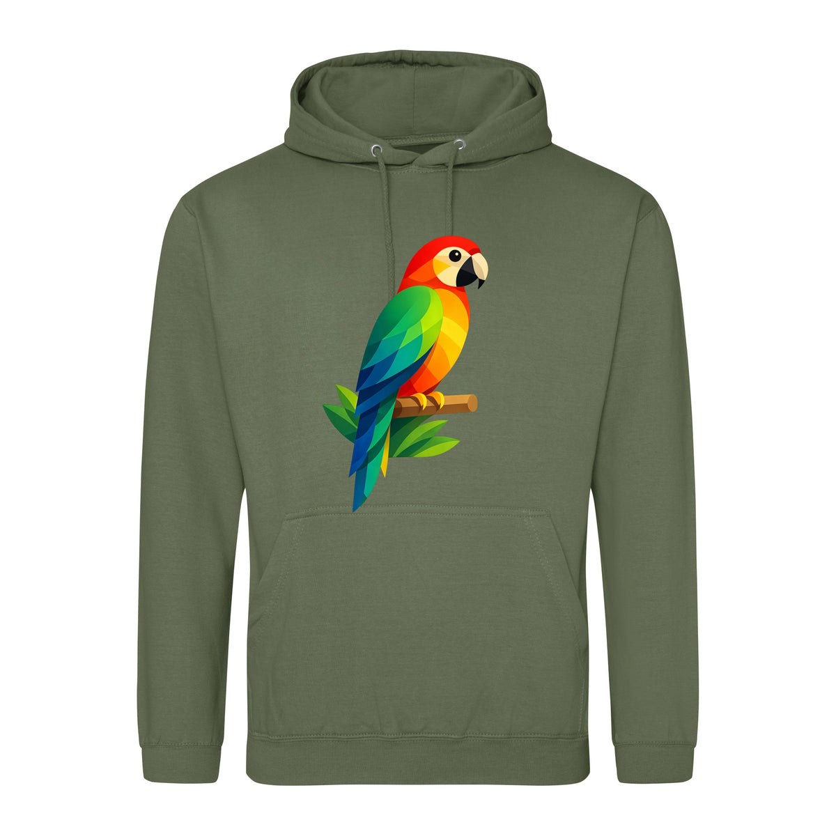 Radiant Macaw Adult Hoodie - Prism Kingdom Earthy Green colour variant image