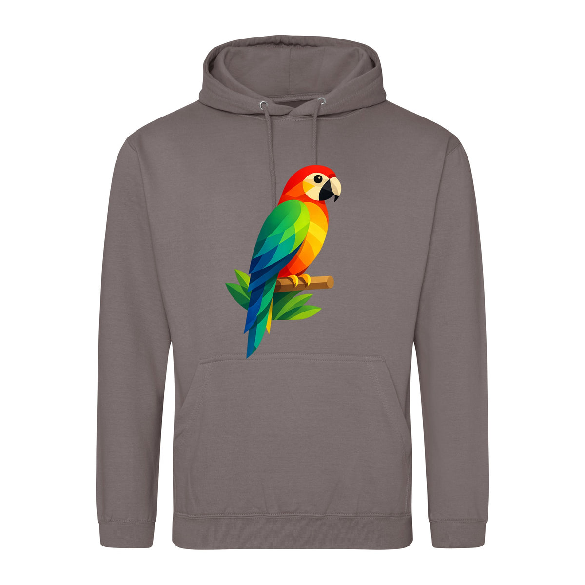 Radiant Macaw Adult Hoodie - Prism Kingdom Mocha Brown colour variant image