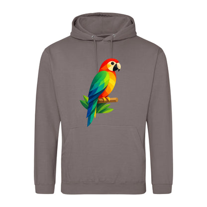 Radiant Macaw Adult Hoodie - Prism Kingdom Mocha Brown colour variant image