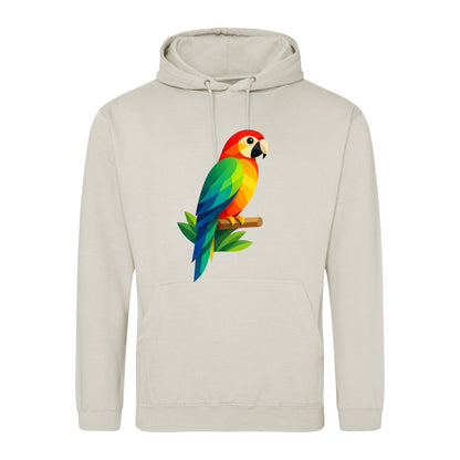 Radiant Macaw Adult Hoodie - Prism Kingdom Natural Stone colour variant image