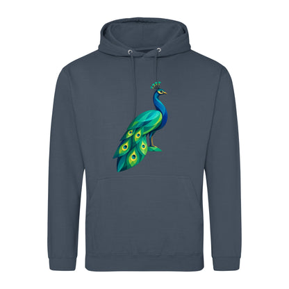 Peacock in Prism Adult Hoodie - Prism Kingdom Airforce Blue colour variant image
