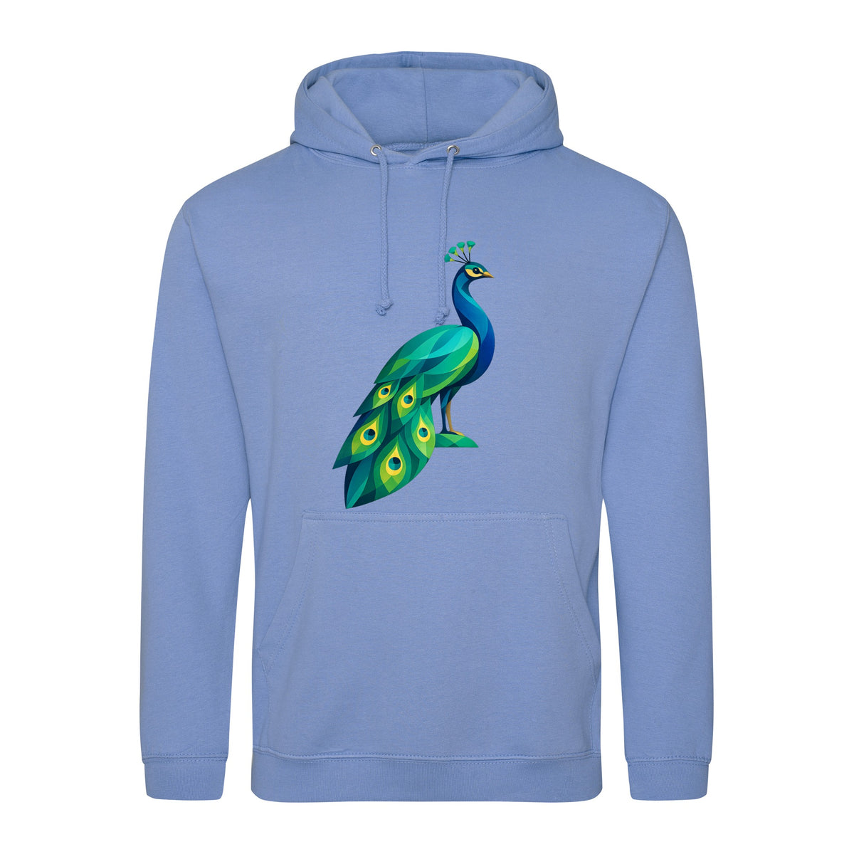 Peacock in Prism Adult Hoodie - Prism Kingdom Cornflower Blue colour variant image