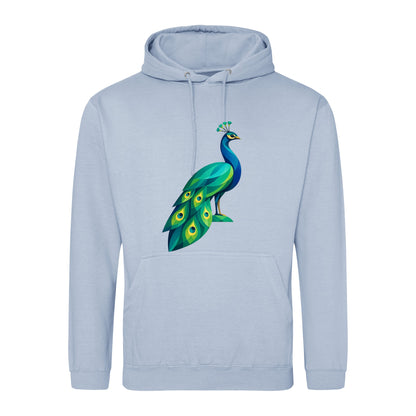 Peacock in Prism Adult Hoodie - Prism Kingdom Sky Blue colour variant image