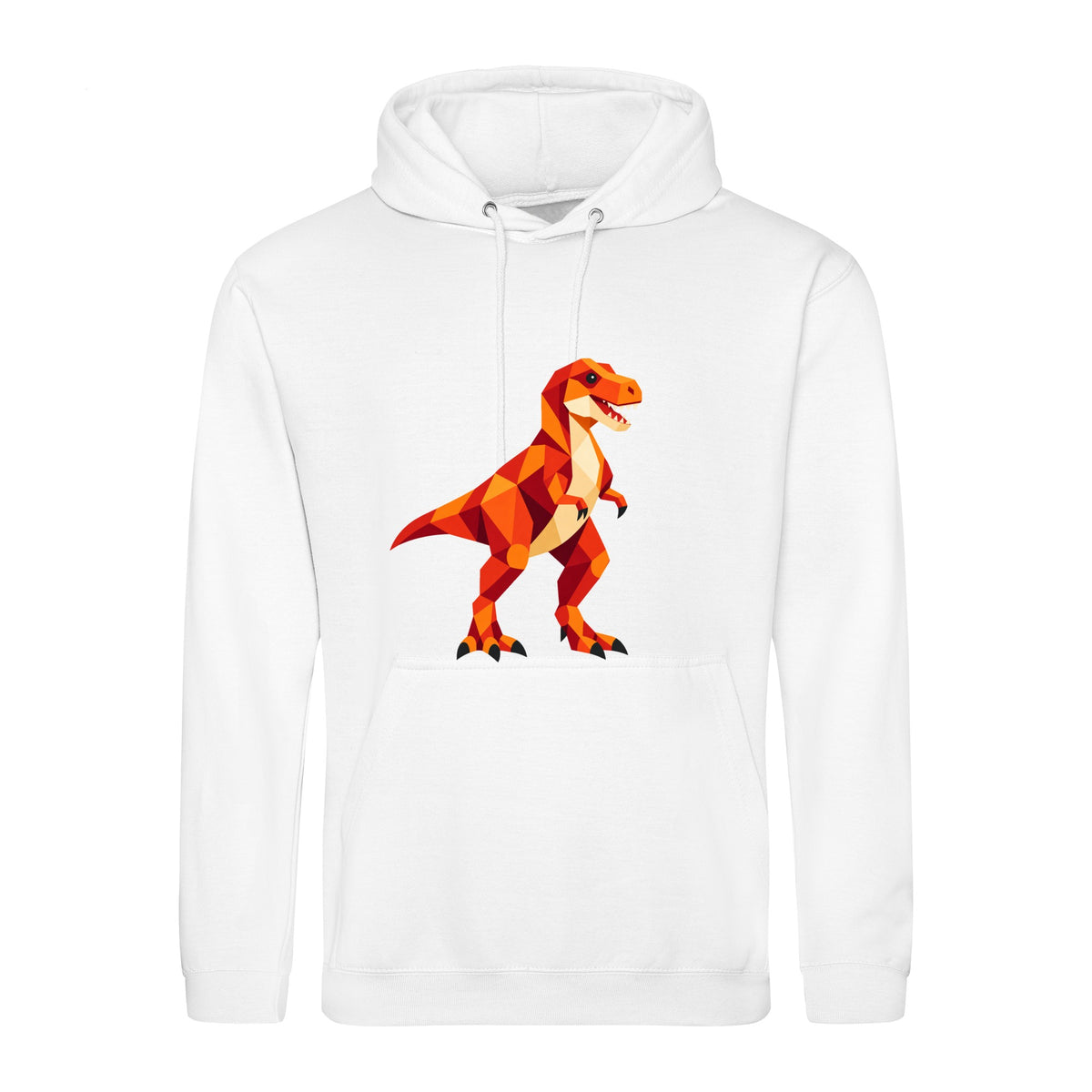 T-Rex Territory Adult Hoodie - Prism Kingdom Arctic White colour variant image