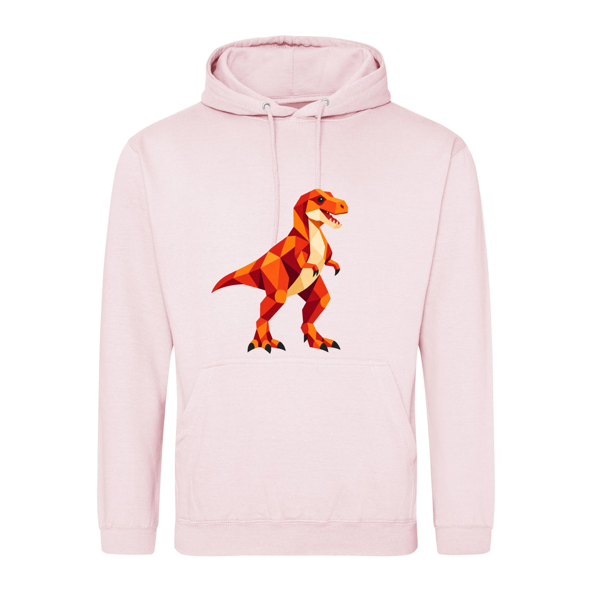 T-Rex Territory Adult Hoodie - Prism Kingdom Baby Pink colour variant image