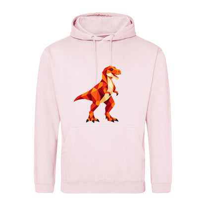 T-Rex Territory Adult Hoodie - Prism Kingdom Baby Pink colour variant image