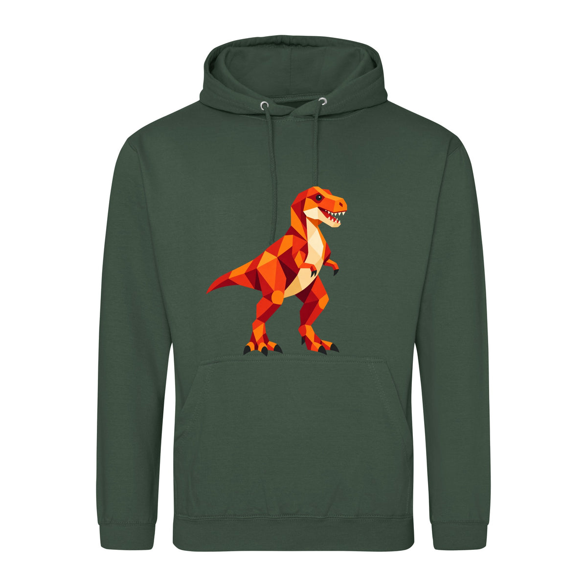 T-Rex Territory Adult Hoodie - Prism Kingdom Bottle Green colour variant image