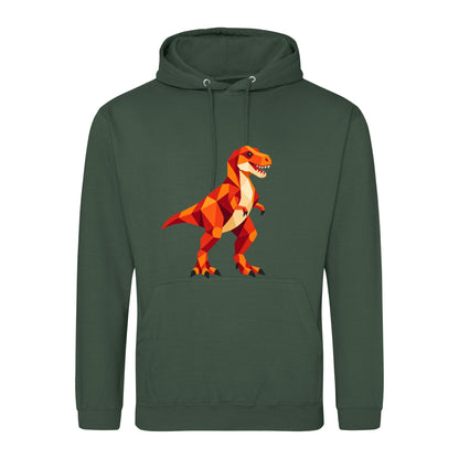 T-Rex Territory Adult Hoodie - Prism Kingdom Bottle Green colour variant image