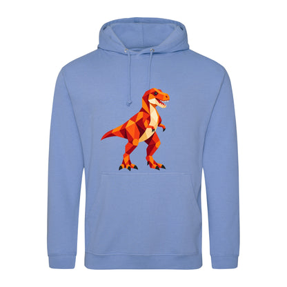 T-Rex Territory Adult Hoodie - Prism Kingdom Cornflower Blue colour variant image