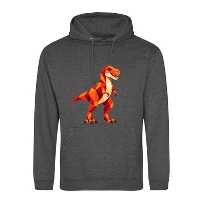 T-Rex Territory Adult Hoodie - Prism Kingdom Charcoal colour variant image