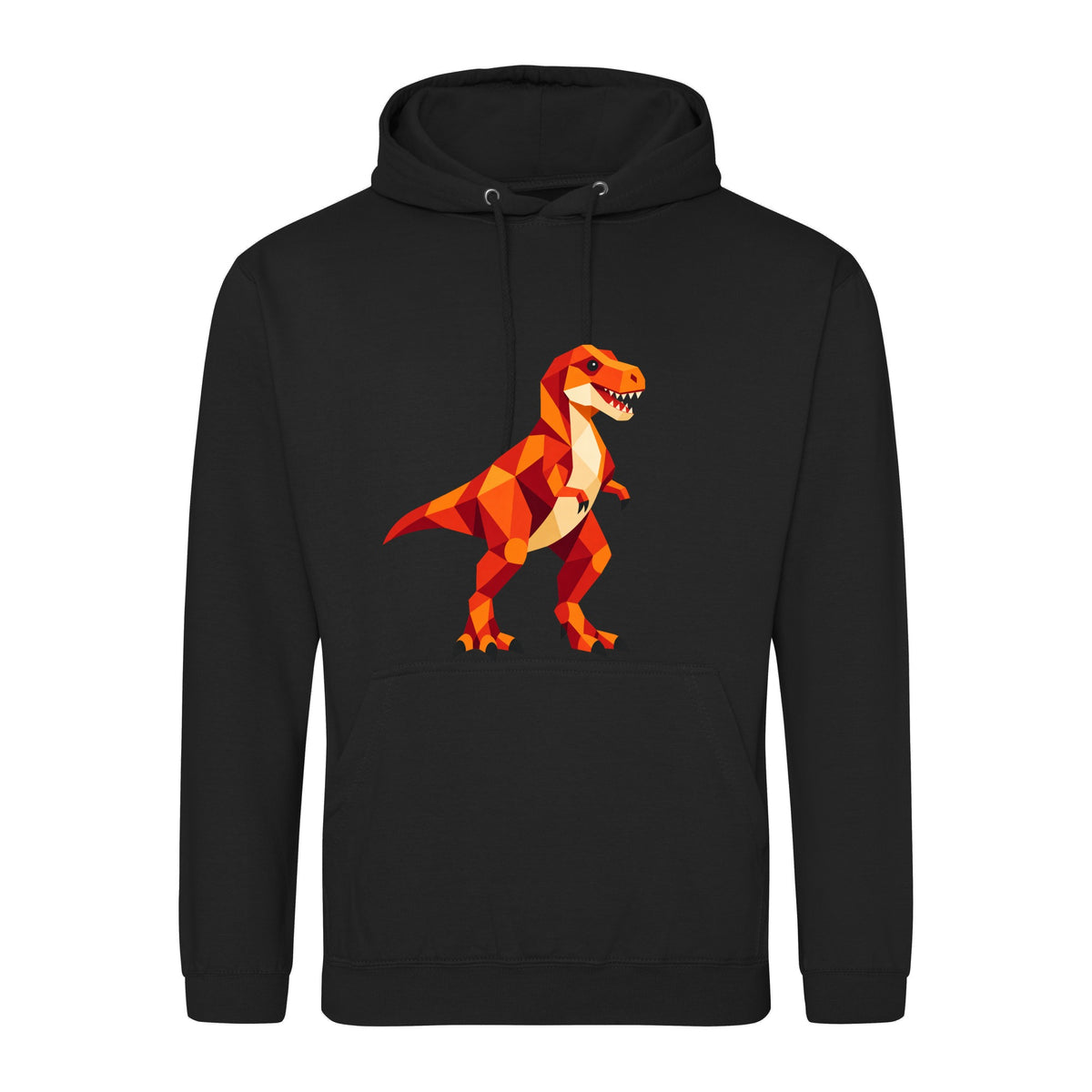 T-Rex Territory Adult Hoodie - Prism Kingdom Deep Black colour variant image