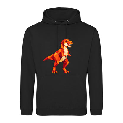T-Rex Territory Adult Hoodie - Prism Kingdom Deep Black colour variant image