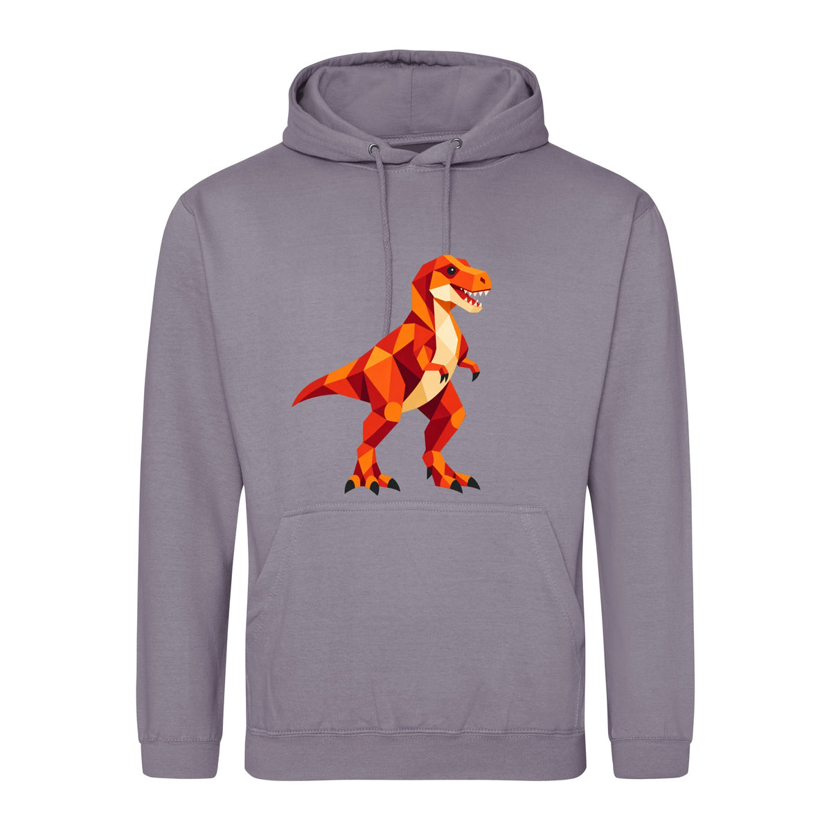 T-Rex Territory Adult Hoodie - Prism Kingdom Dusty Lilac colour variant image