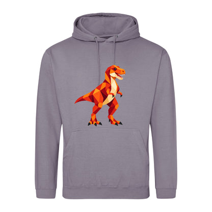T-Rex Territory Adult Hoodie - Prism Kingdom Dusty Lilac colour variant image