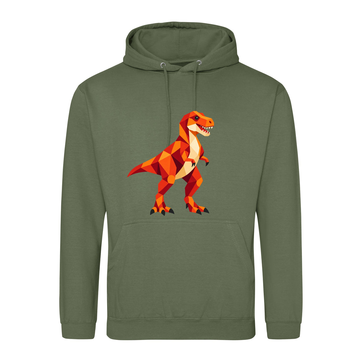 T-Rex Territory Adult Hoodie - Prism Kingdom Earthy Green colour variant image