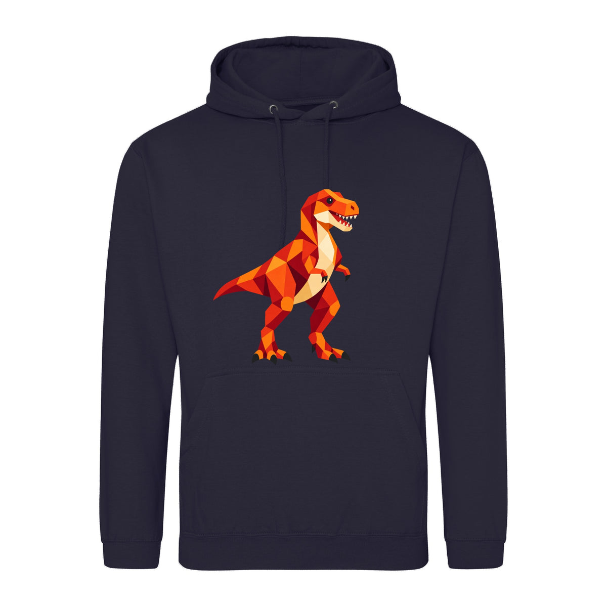 T-Rex Territory Adult Hoodie - Prism Kingdom French Navy colour variant image