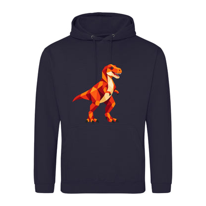 T-Rex Territory Adult Hoodie - Prism Kingdom French Navy colour variant image