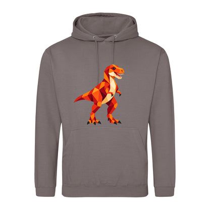 T-Rex Territory Adult Hoodie - Prism Kingdom Mocha Brown colour variant image
