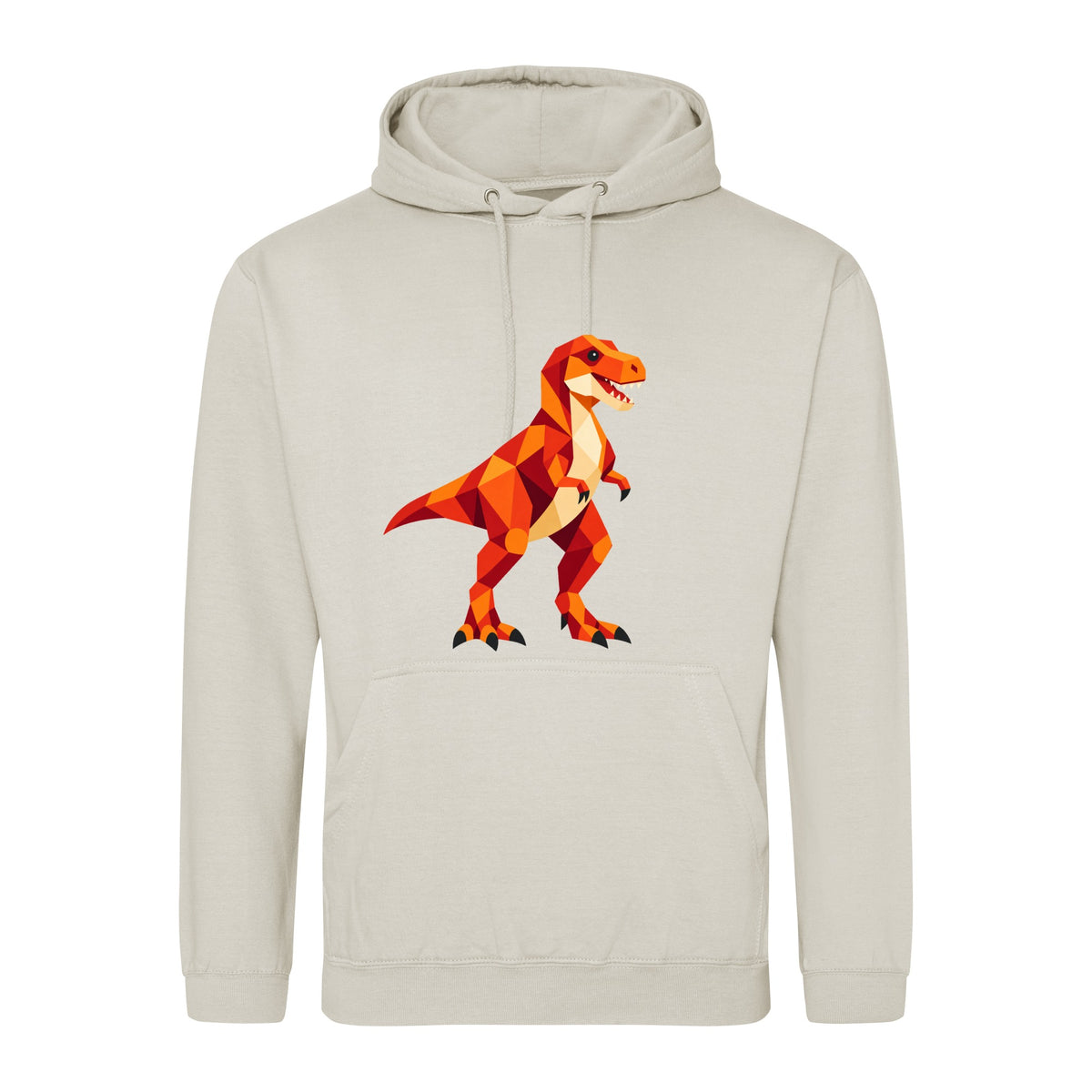 T-Rex Territory Adult Hoodie - Prism Kingdom Natural Stone colour variant image