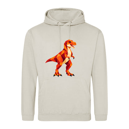 T-Rex Territory Adult Hoodie - Prism Kingdom Natural Stone colour variant image
