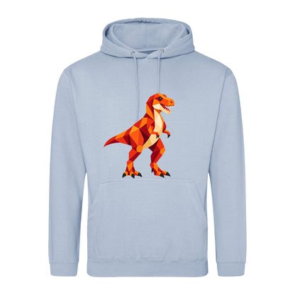 T-Rex Territory Adult Hoodie - Prism Kingdom Sky Blue colour variant image