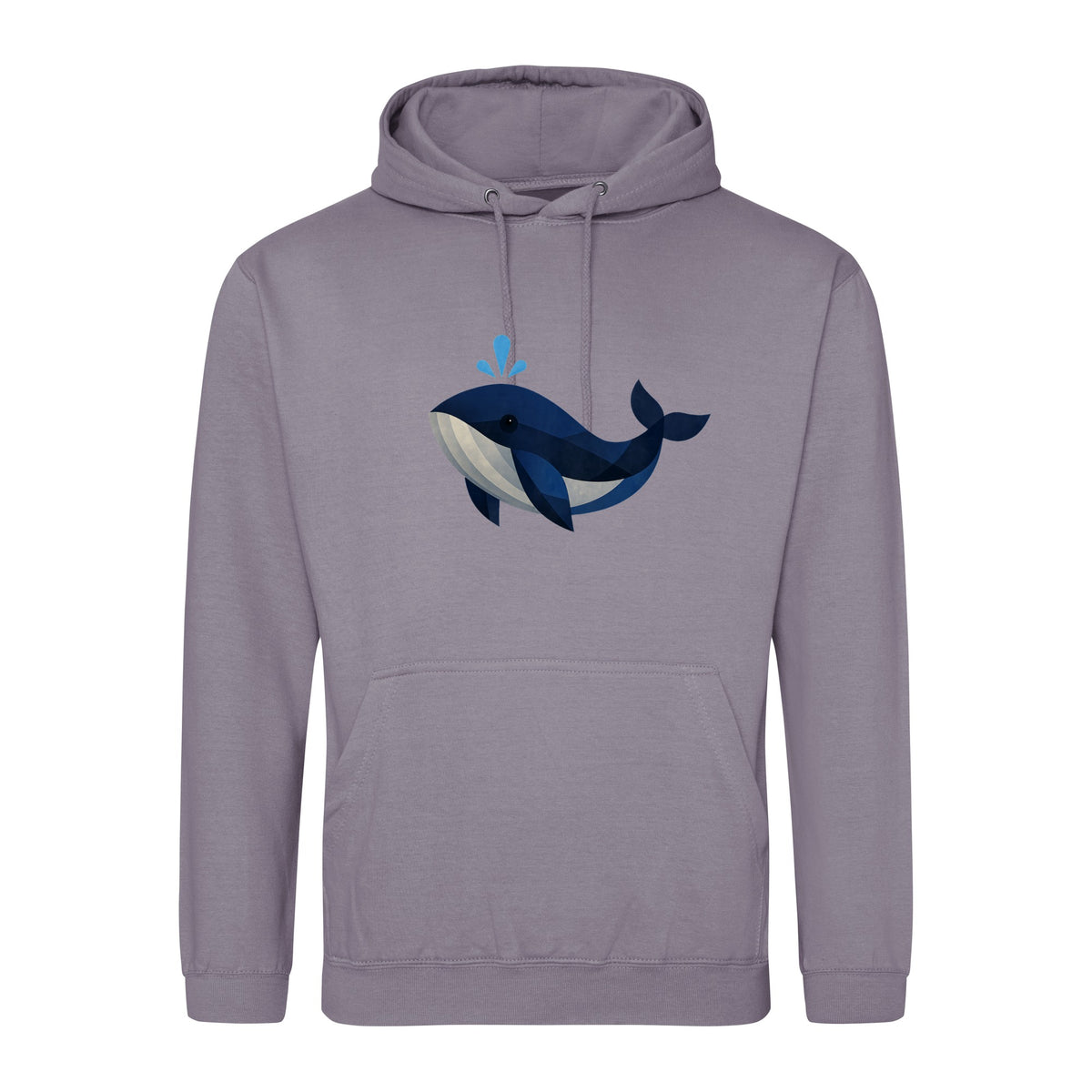 Whale in Blue Adult Hoodie - Prism Kingdom Dusty Lilac colour variant image