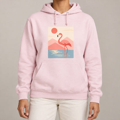 Flamingo Reflections Adult Hoodie - Wild Horizons lead image