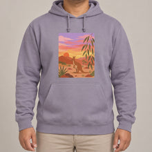 Kangaroo at Dusk Adult Hoodie - Wild Horizons lead image