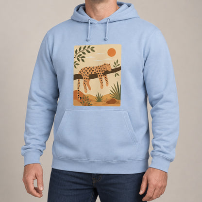 Leopard in the Shade Adult Hoodie - Wild Horizons lead image