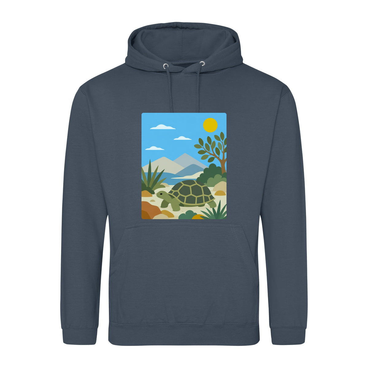 Tortoise Trail Adult Hoodie - Wild Horizons Airforce Blue colour variant image