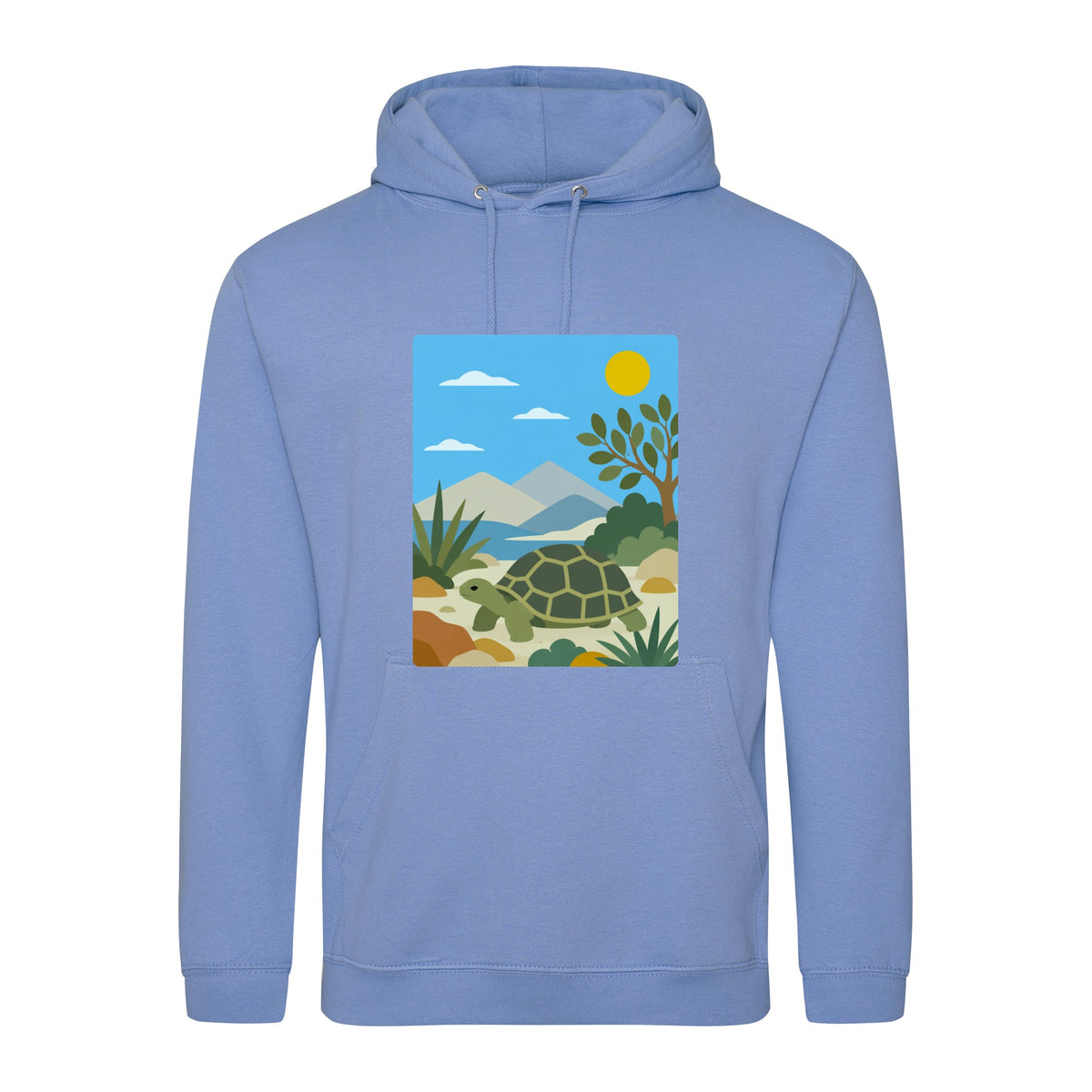 Tortoise Trail Adult Hoodie - Wild Horizons Cornflower Blue colour variant image