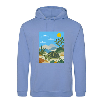 Tortoise Trail Adult Hoodie - Wild Horizons Cornflower Blue colour variant image