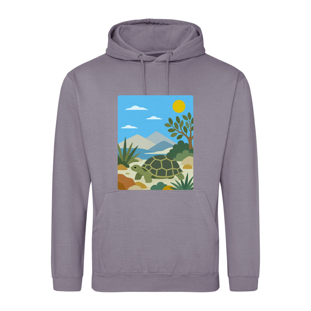 Tortoise Trail Adult Hoodie - Wild Horizons Dusty Lilac colour variant image