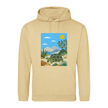 Tortoise Trail Adult Hoodie - Wild Horizons Desert Sand colour variant image