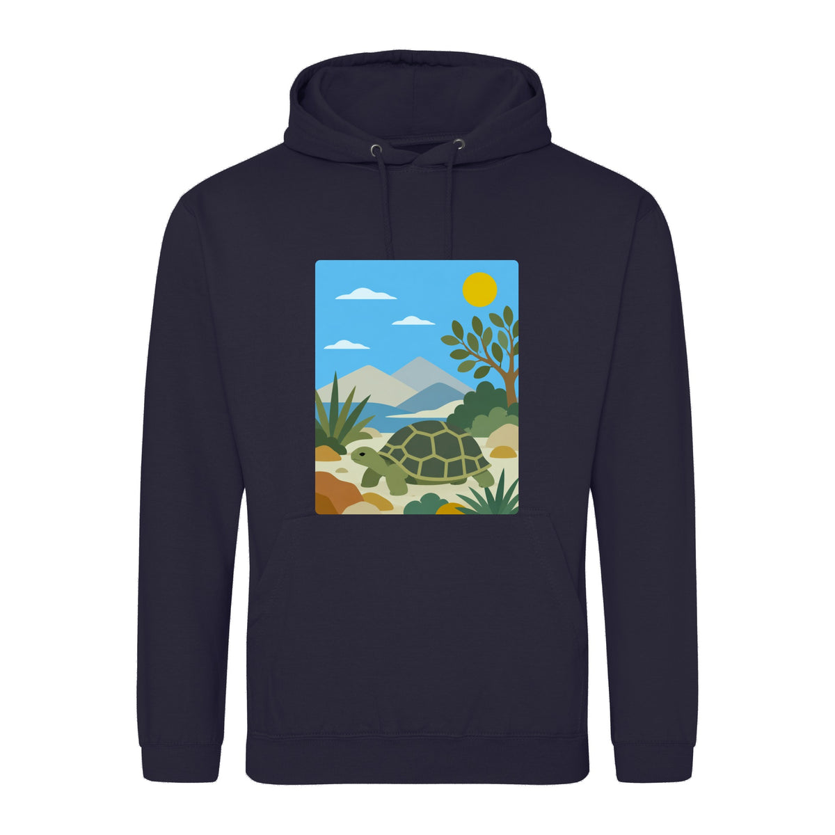 Tortoise Trail Adult Hoodie - Wild Horizons French Navy colour variant image