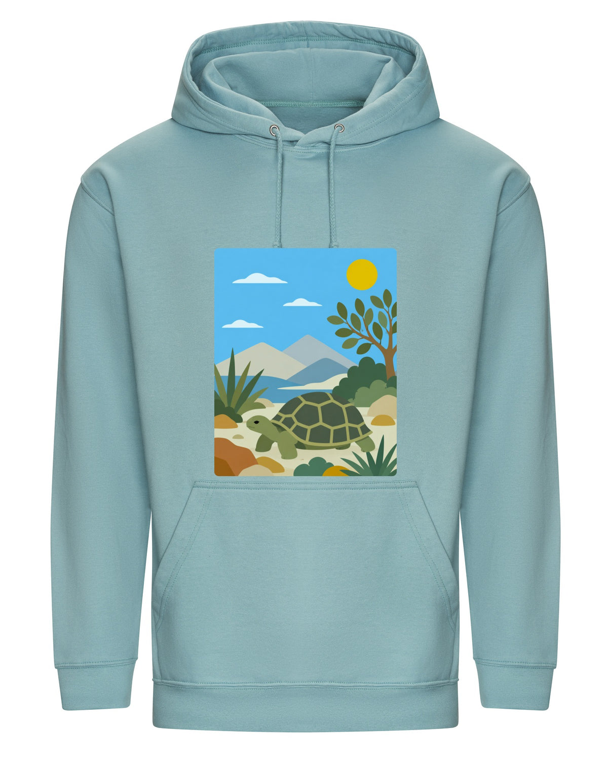 Tortoise Trail Adult Hoodie - Wild Horizons Seafoam colour variant image