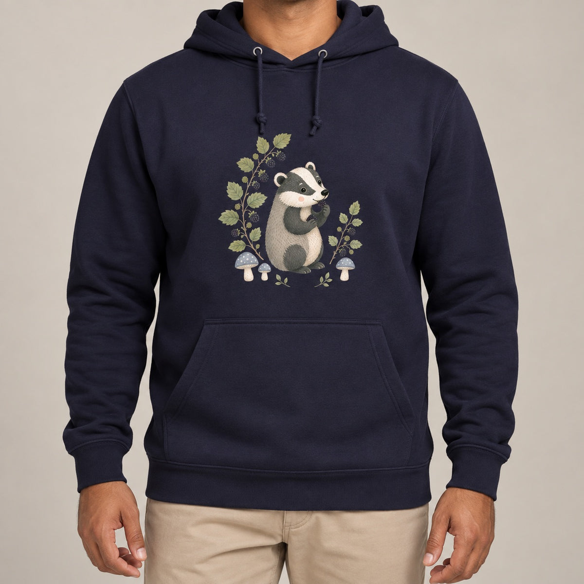 Badger's Blackberry Adult Hoodie - Once Upon a Woodland lead image