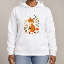 Fox Among the Toadstools Adult Hoodie - Once Upon a Woodland lead image