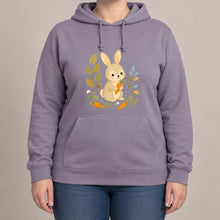 Rabbit's Carrot Patch Adult Hoodie - Once Upon a Woodland lead image