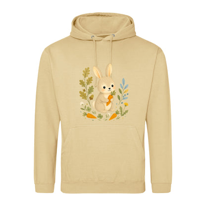 Rabbit's Carrot Patch Adult Hoodie - Once Upon a Woodland Desert Sand colour variant image