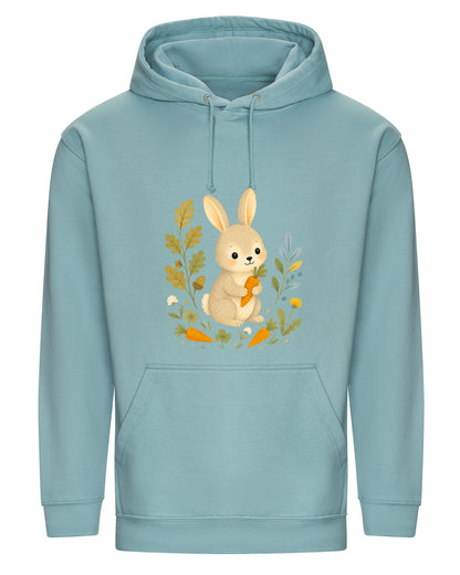 Rabbit's Carrot Patch Adult Hoodie - Once Upon a Woodland Seafoam colour variant image